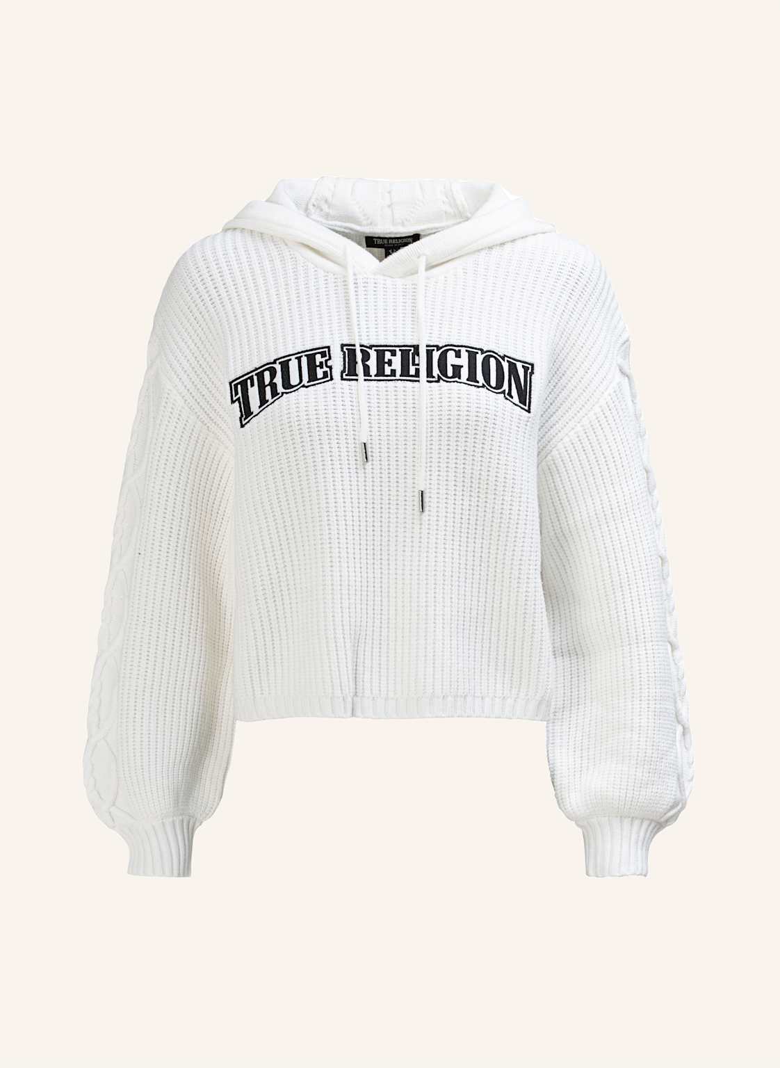 True Religion Hoodie Embroidery weiss von True Religion