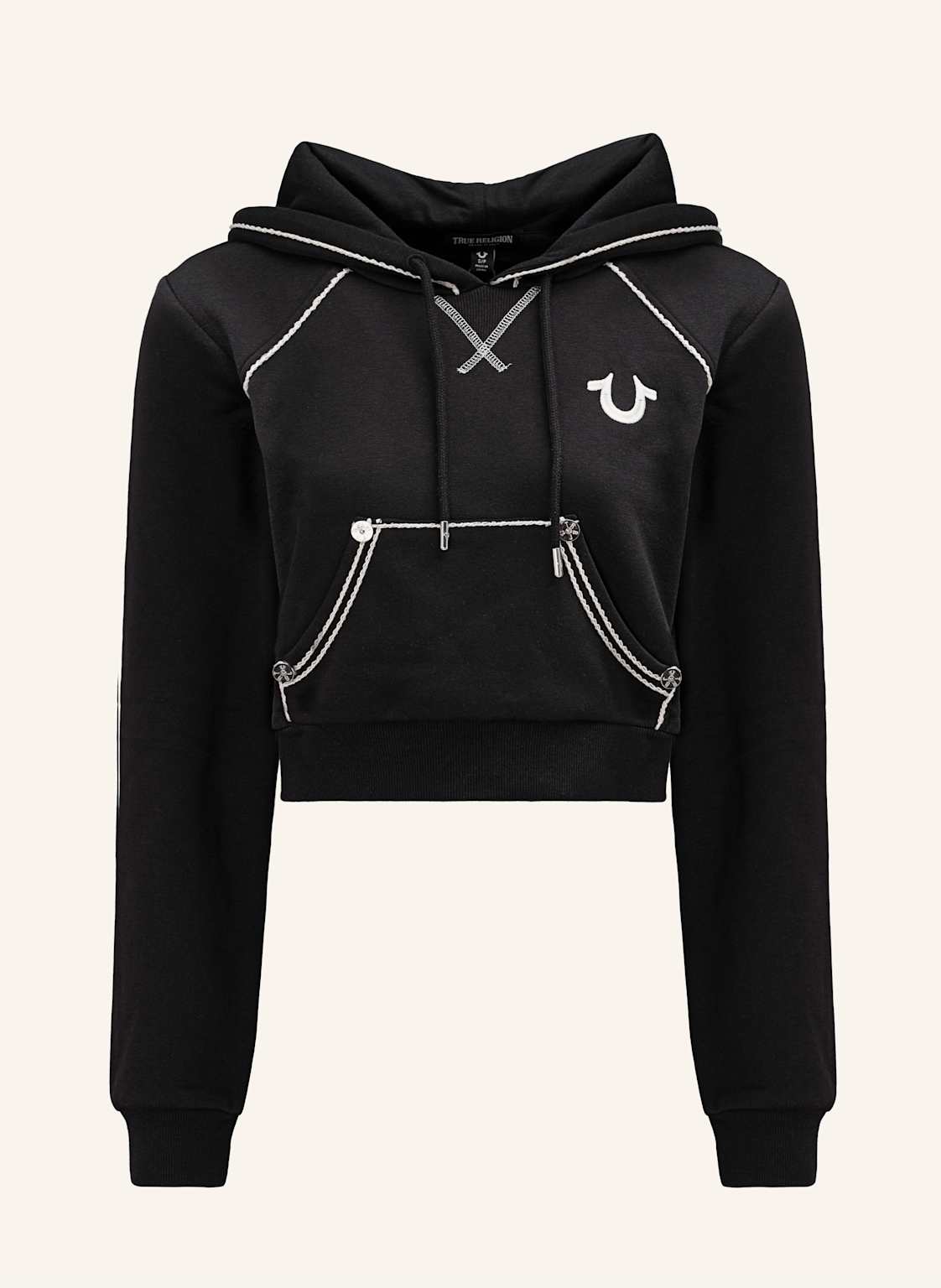 True Religion Hoodie schwarz von True Religion