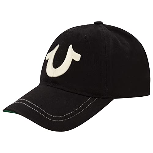 True Religion Jungen Kids Baseball Hat with Large Horseshoe Logo Baseballkappe, Schwarz, Einheitsgröße von True Religion