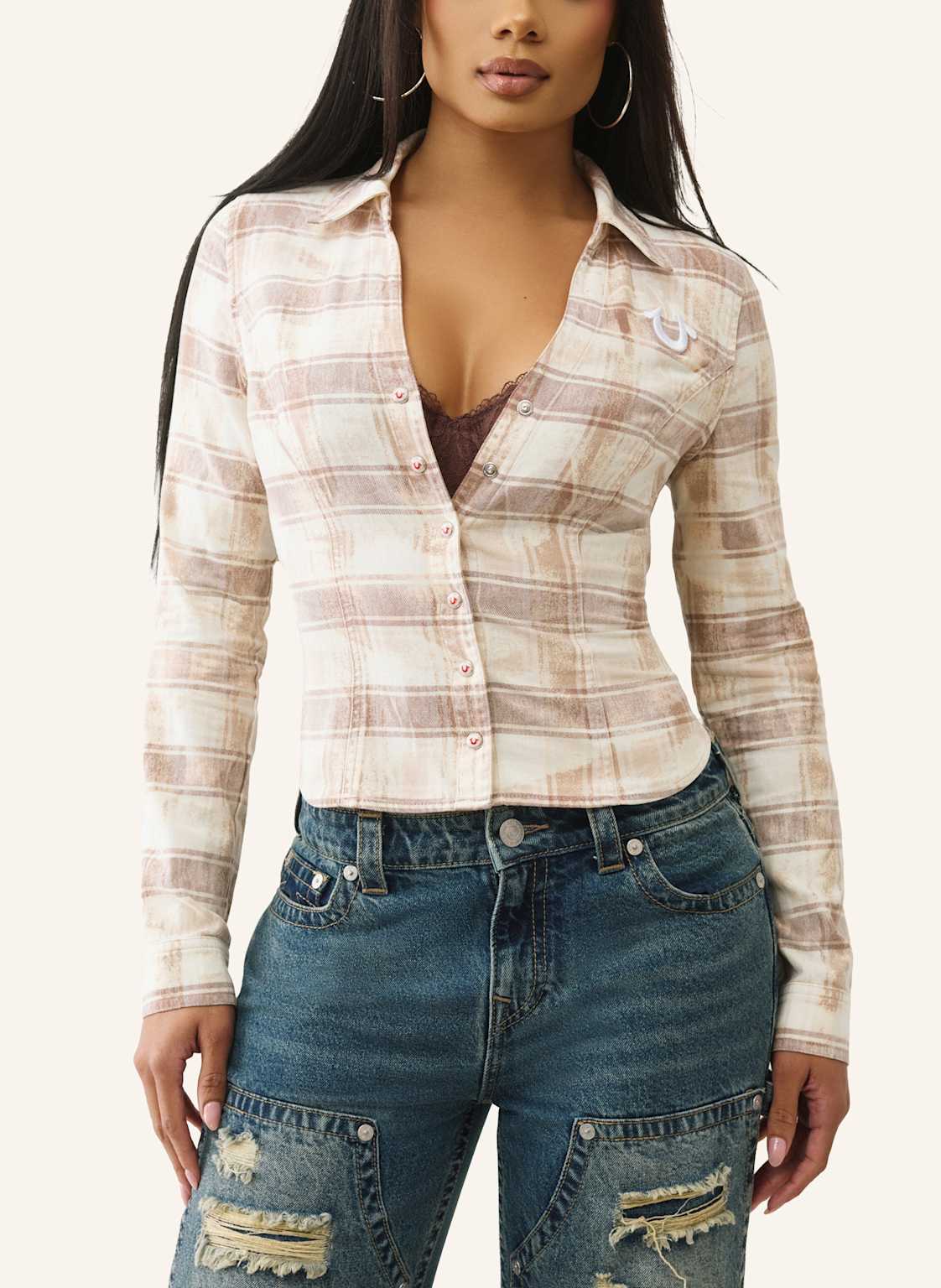 True Religion Karohemd braun von True Religion