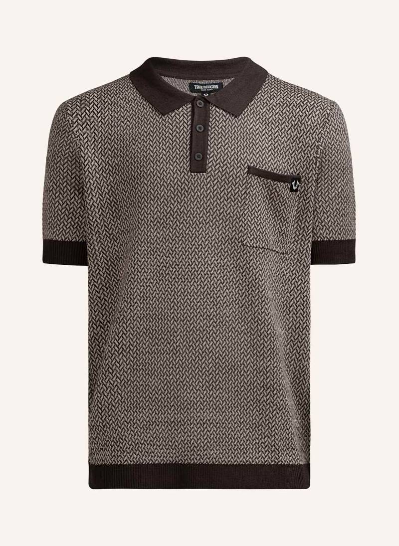 True Religion Poloshirt Knit braun von True Religion