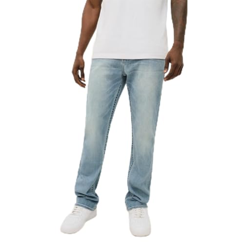 True Religion Ricky Straight Herren Jeans Brilliant Medium Wash 34/34 von True Religion