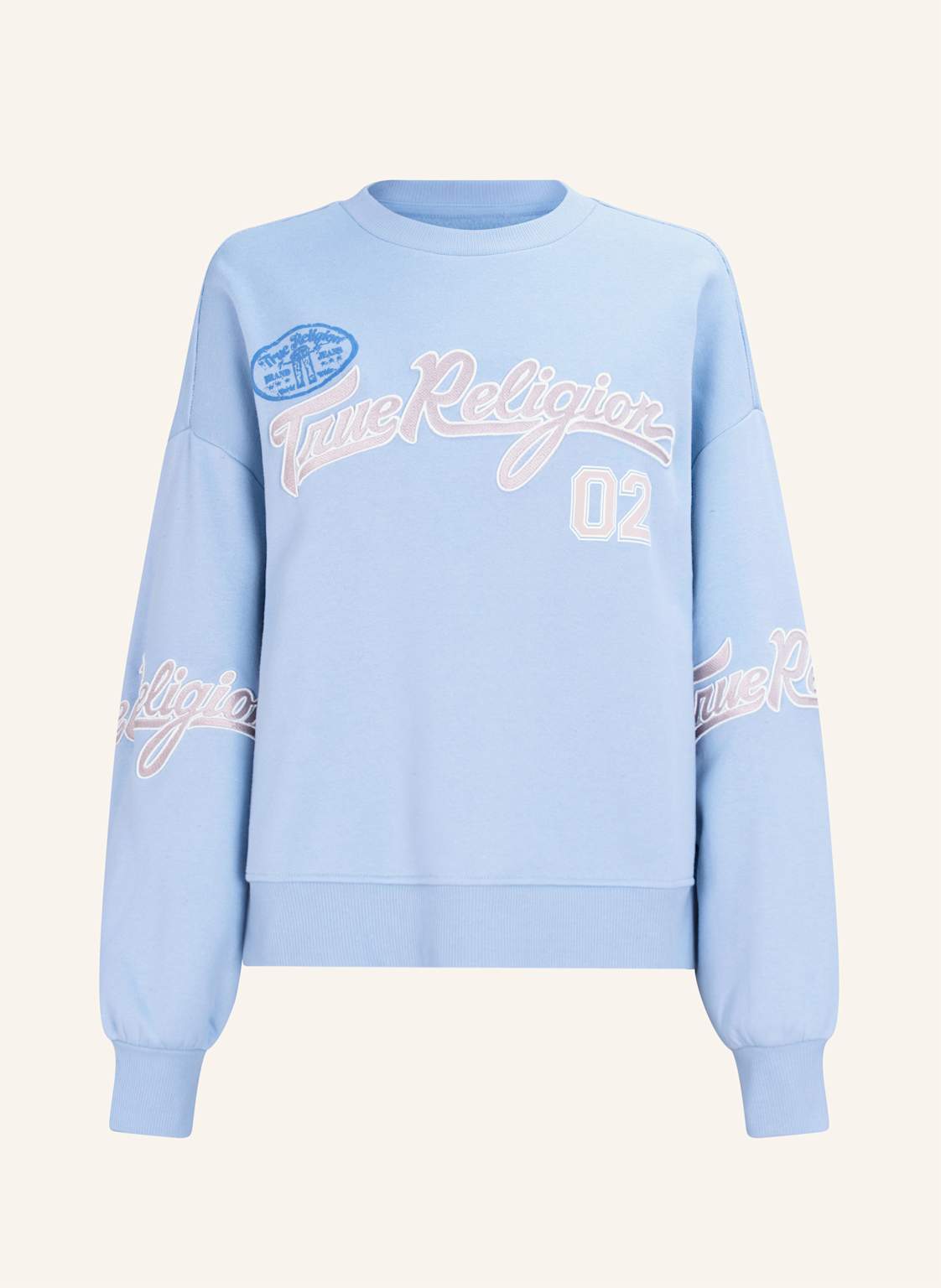 True Religion Sweatshirt Embroidery blau von True Religion