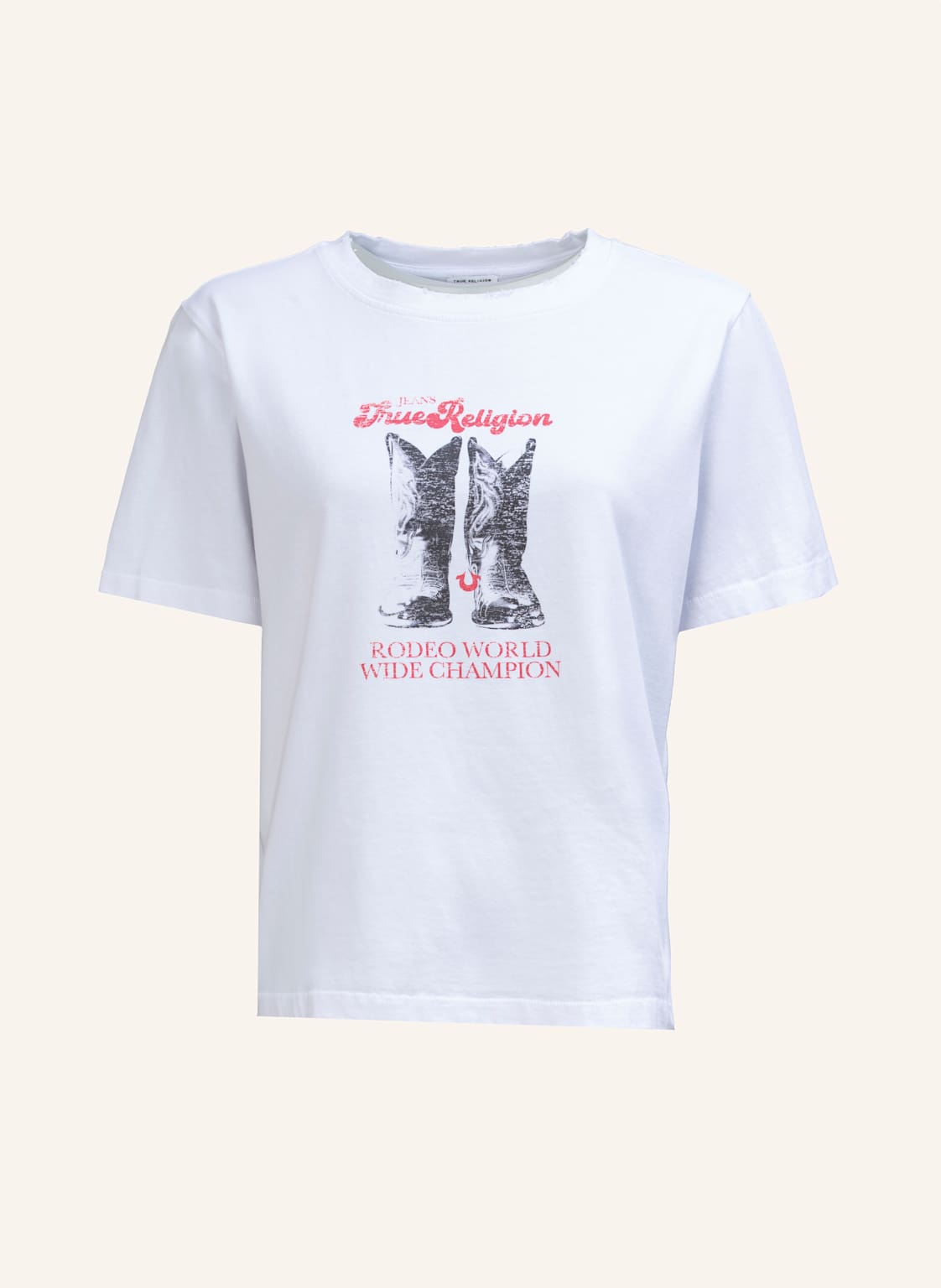 True Religion T-Shirt Boots weiss von True Religion