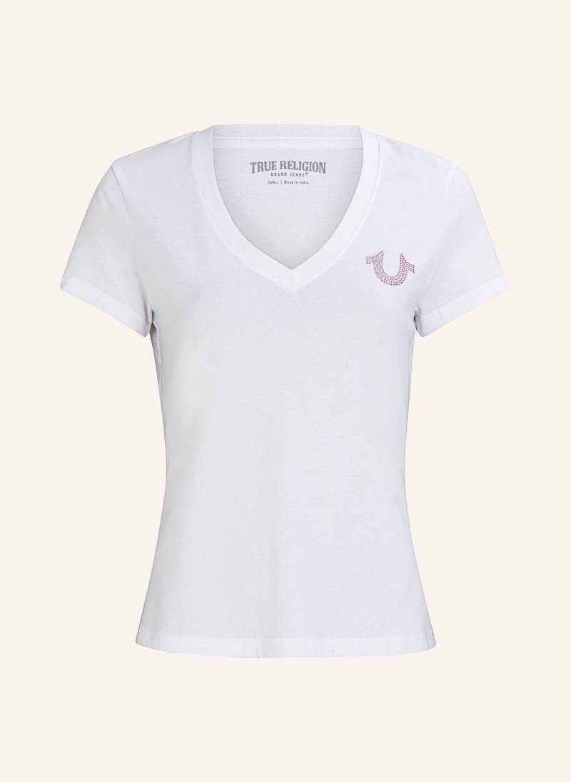 True Religion T-Shirt Buddha Crystal weiss von True Religion