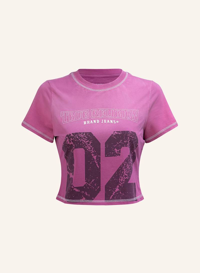 True Religion T-Shirt Cropped pink von True Religion