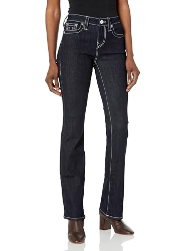 True Religion Women's Misses Curvy Yoke Midrise Bootcut Jean, Rinse von True Religion