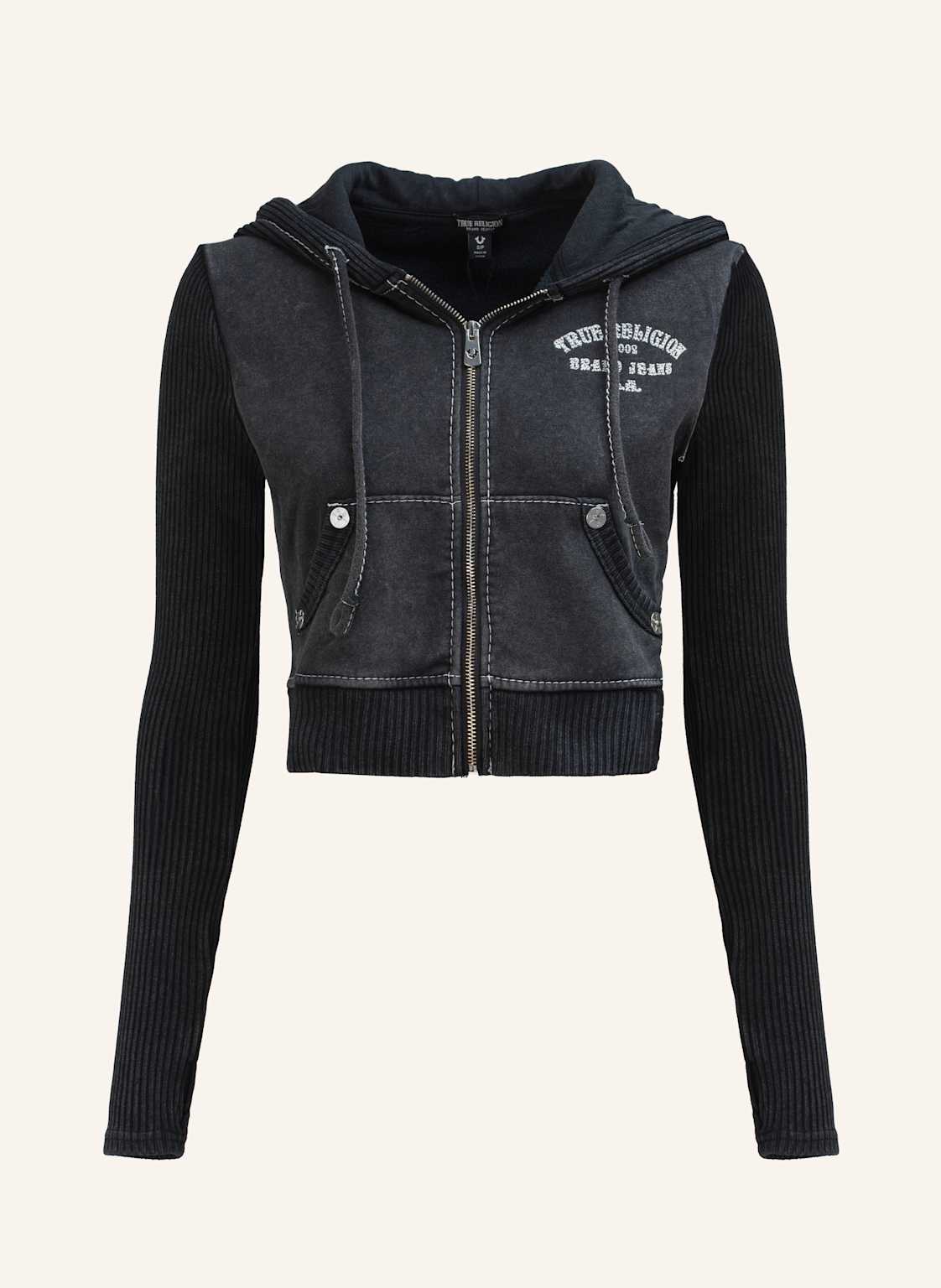 True Religion Zip-Hoodie schwarz von True Religion