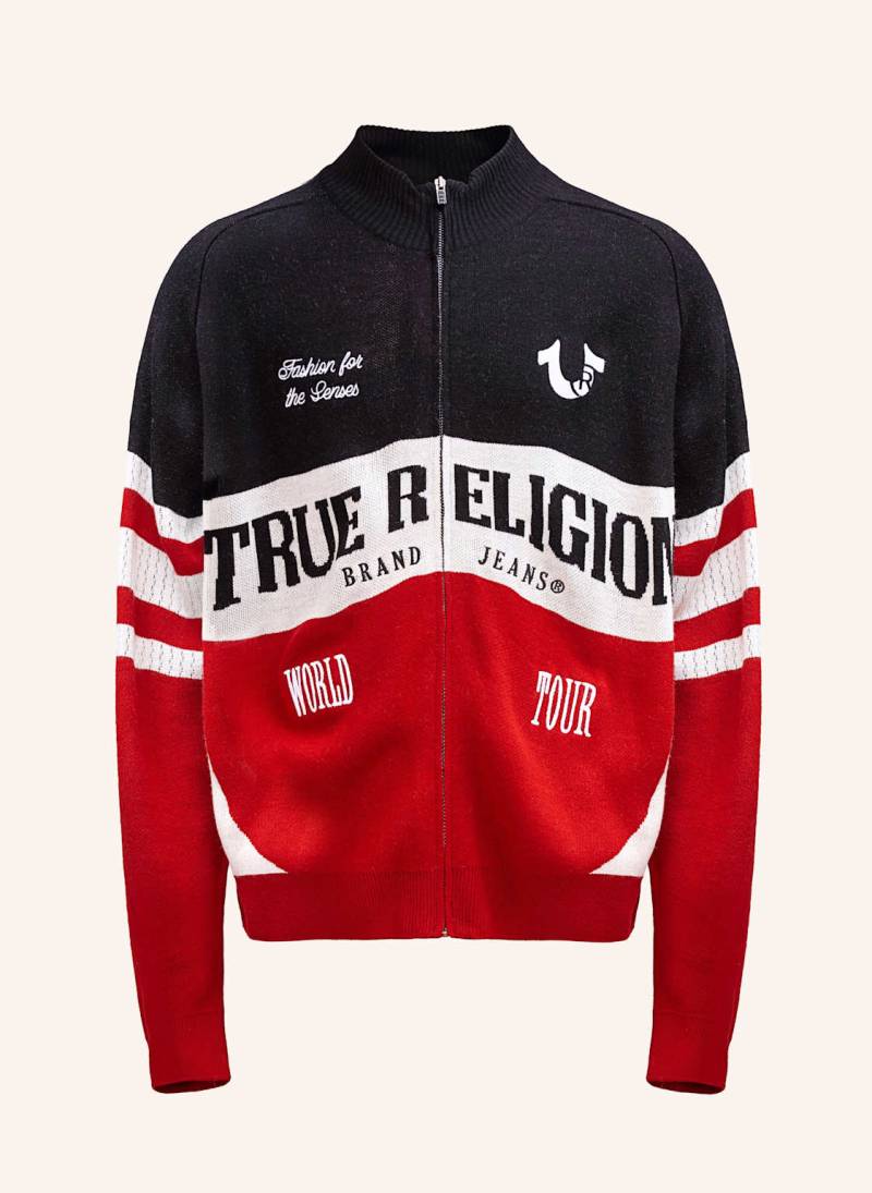True Religion Zip-Sweatshirt Racing rot von True Religion