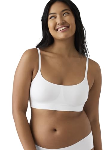 True & Co Damen Soft Form Square-Neck Adjustable Plunge-Back Bra BH, Weiss/opulenter Garten, Medium von True & Co