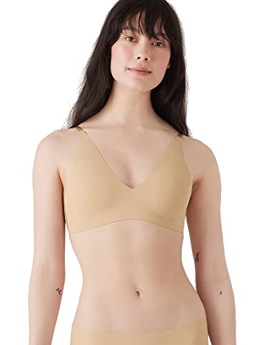 True & Co Damen True Body Bügelloser Plunge-BH, beige, small von True & Co