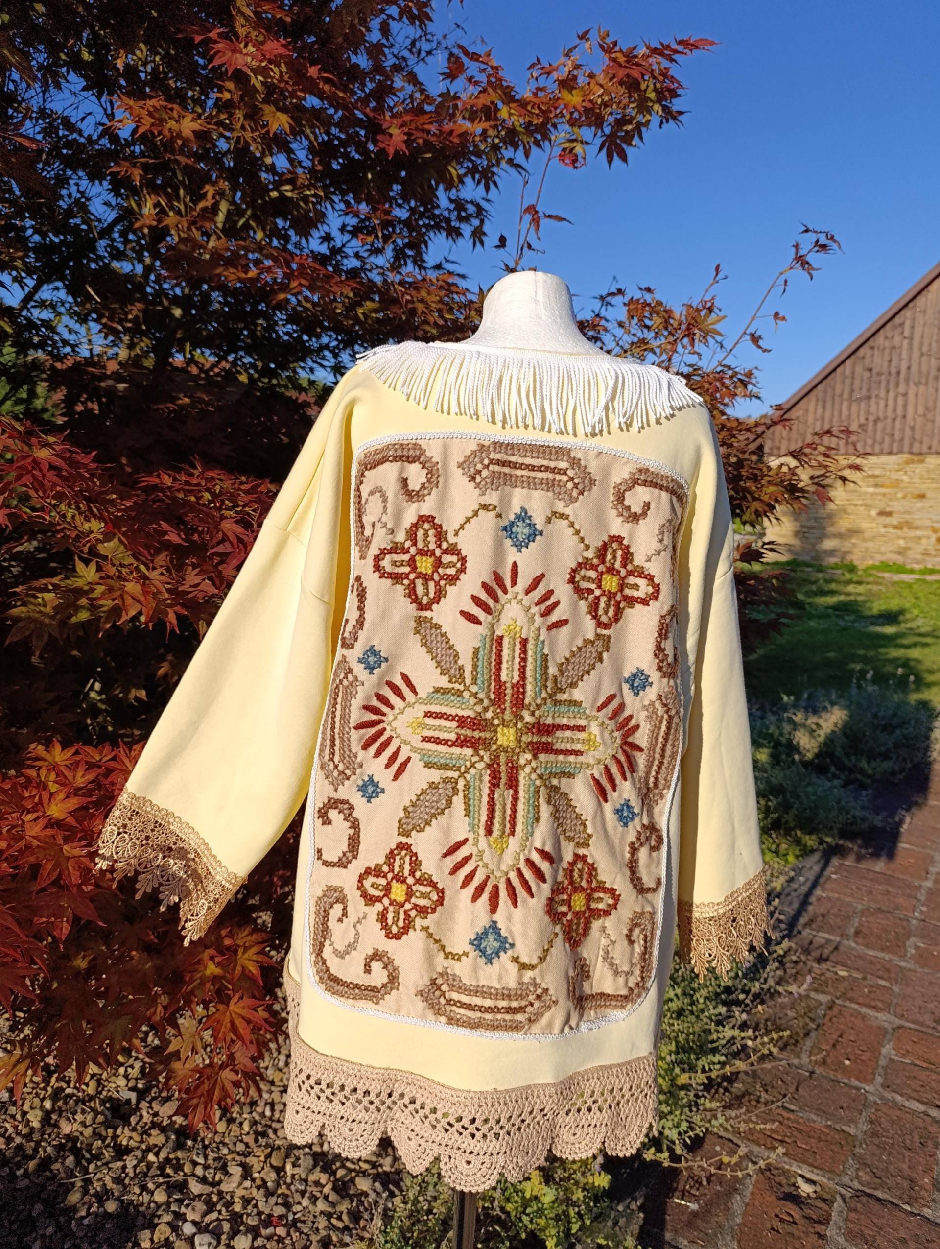 Wunderschöne Handgemachte Ooak Herbstliche Herbst Lagenlook Oversized Gemütlich Weiche Boho Romantisch Shabby Chic Cottagecore Mantel Jacke Wunderschöne Handgemachte Ooak Herbstliche Herbst Lagenlook Oversized Gemütlich Weiche Boho Romantisch Shabby Chic Cottagecore Mantel Jacke von TrueBohemia