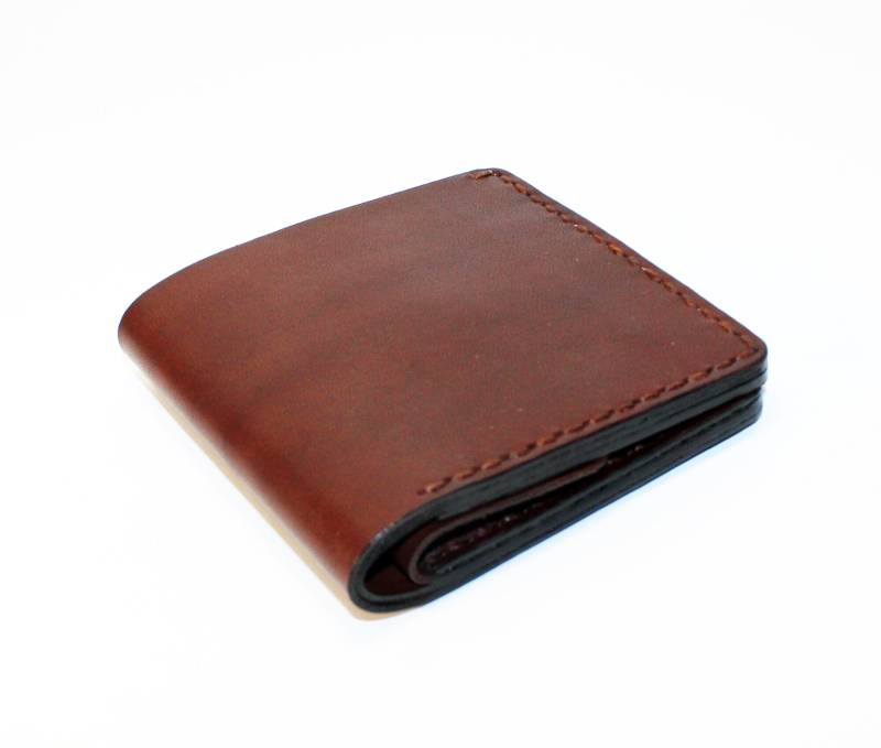 Handgefertigte Geldbörse Aus Braunem Leder Kreditkartenetui von TrueCalf