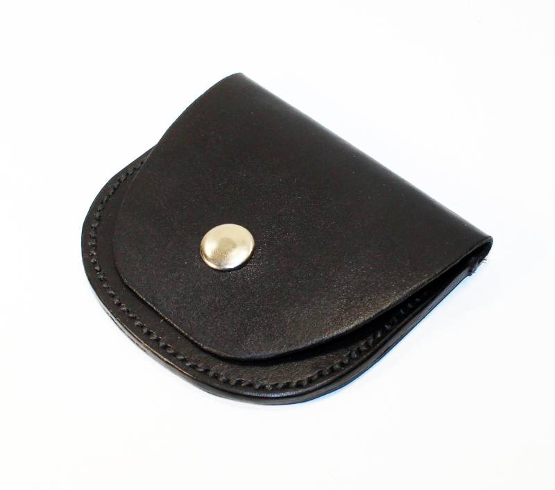 Handgefertigte Schwarze Leder Geldbörse Kleine Geldbörse von TrueCalf