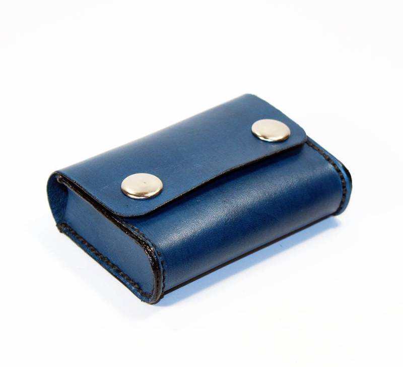 Handgefertigtes Kartenetui Aus Leder Pflanzlich Gegerbtes Leder von TrueCalf