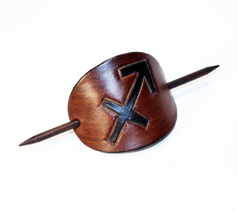 Handgemachte Schütze Symbol Haarspange von TrueCalf