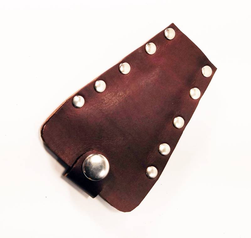 Schlüsselhalter Aus Braunem Leder Mit Silberfarbenem Ring von TrueCalf