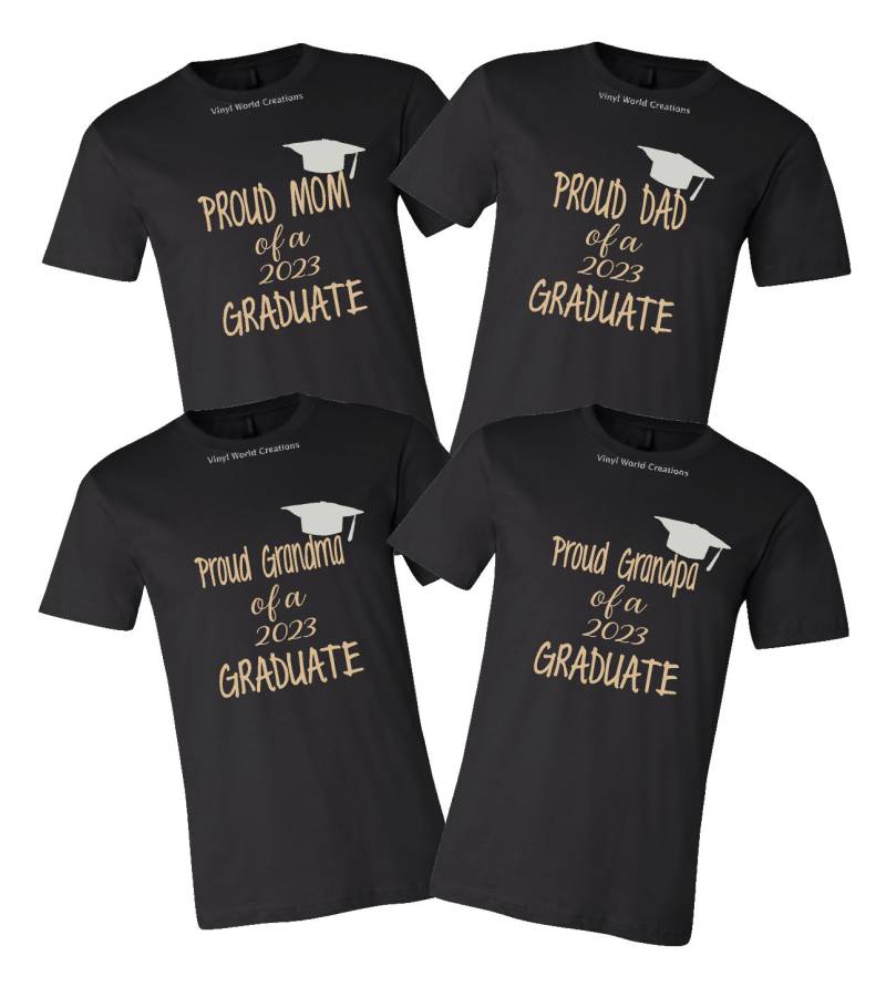 Personalisierte Abschlusshemden/Klasse Von 2024 Familien-Abschlusshemden Abschlussfeier Stolze Familie Der Graduierten Hemden von TrueColorApparel