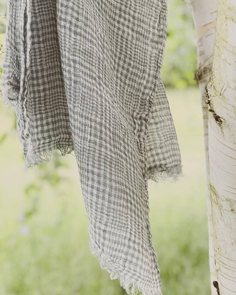 Brauner Leinen Schal Brauner Leinen Schal von TrueLinenShop