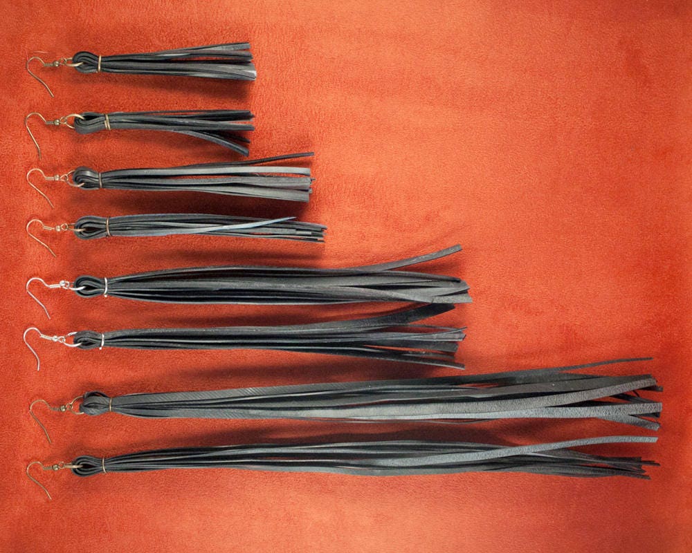 Fransen Bike Tube Ohrringe Fransen Bike Tube Ohrringe von TruePartnersInCraft