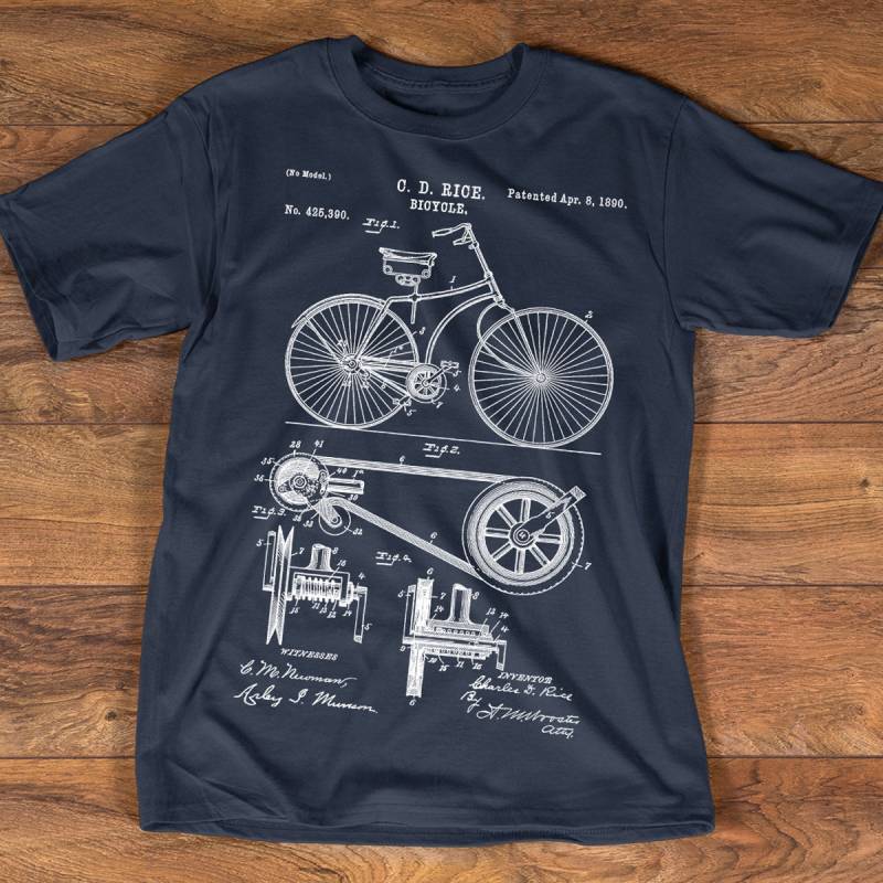 Fahrrad Shirt - 1890 Patent T-Shirt Radsport Shirts Kollektion Verfügbare S-3xl Unisex Größen Geschenkidee Für Radfahrer Fahrrad Shirt - 1890 Patent T-Shirt Radsport Shirts Kollektion Verfügbare S-3xl Unisex Größen Geschenkidee Für Radfahrer von TruePassionStyles