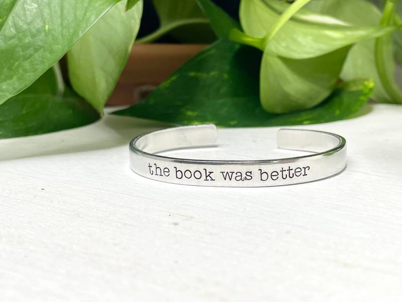 Bücherwurm Geschenk | Das Buch War Besser The Book Was Better Armband Buchklub Nerd Für Sie Buchwurm Geschenkt von TrueStoryStudio