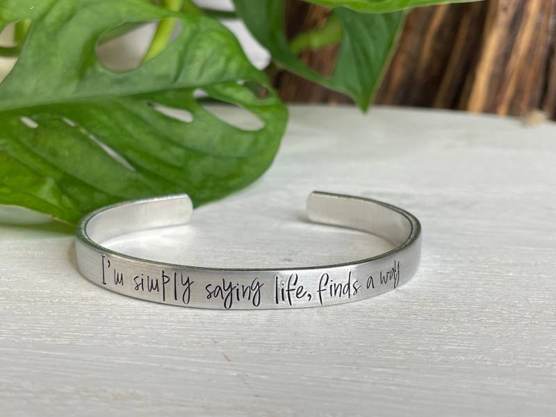 Ich Sage Einfach Das Leben Findet Einen Weg | Findet Einen Armband Jurassic Park Geschenk Dr. Ian Malcolm von TrueStoryStudio