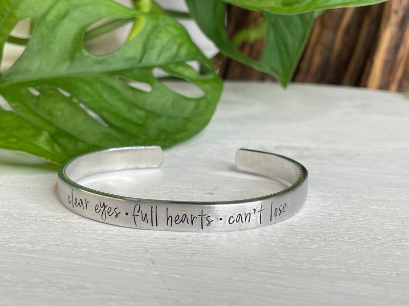 Klare Augen Voller Herzen Können Nicht Verlieren | Friday Night Lights Armband Geschenk Texas Für Immer Fnl von TrueStoryStudio