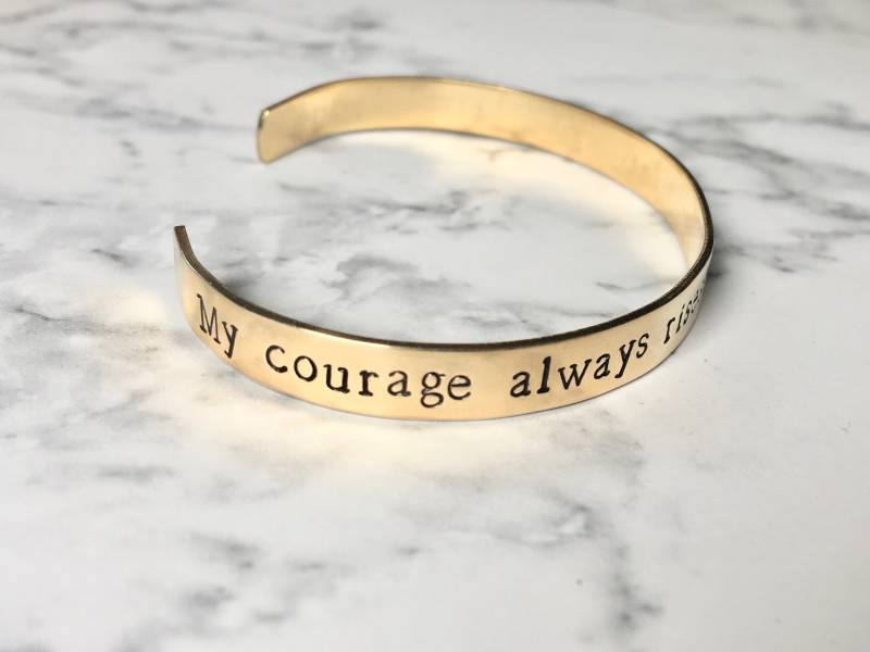 Mein Mut Steigt Immer Mit Jedem Versuch, Mich Einzuschüchtern | Stolz Und Vorurteil Jane Austen Elizabeth Bennet Zitat Geschenk von TrueStoryStudio