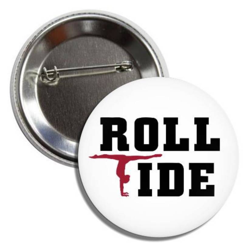 Roll Tide Alabama Frauen Gymnastik 2.25" Spieltag Buttons Pins Abzeichen Roll Tide Alabama Frauen Gymnastik 2.25" Spieltag Buttons Pins Abzeichen von TrueThatDesigns