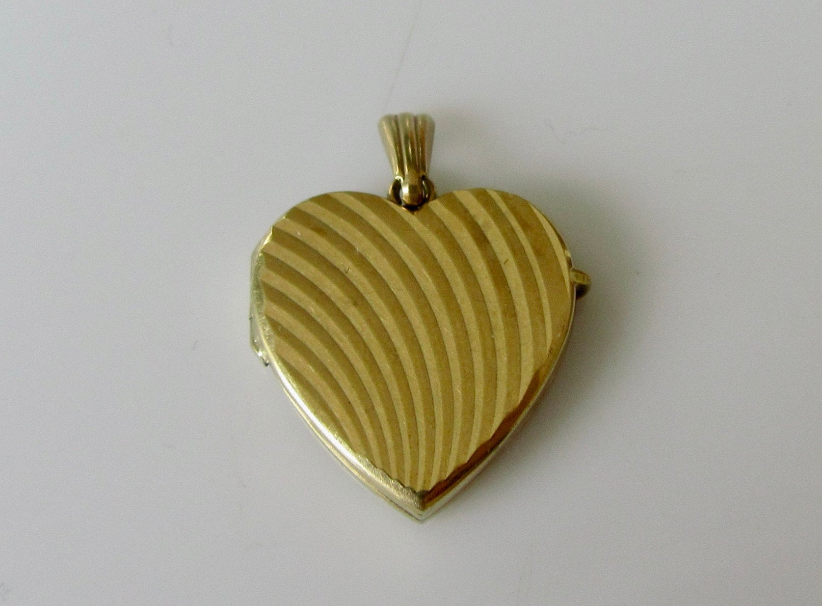 Vintage 9Ct Gold Herz Bild Locket von TrueVintageCharms