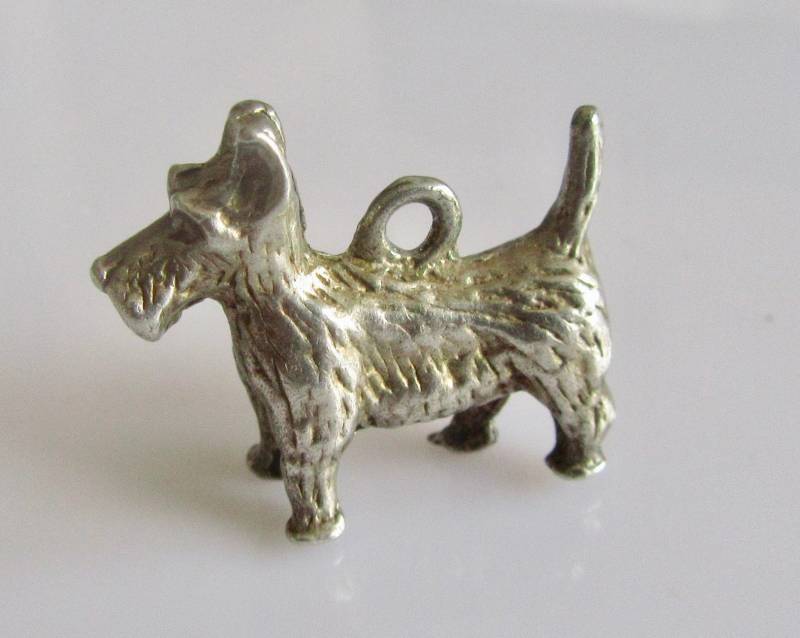 sterling Silber Scottie Hund Charm Oder Anhänger sterling Silber Scottie Hund Charm Oder Anhänger von TrueVintageCharms