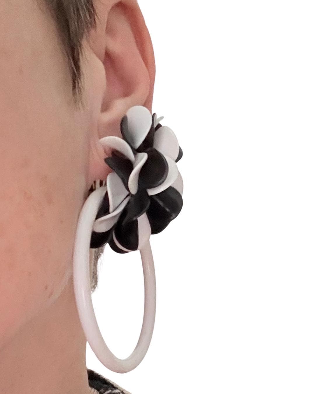 Earclips With Removable Hoops, Vintage 70S von TrueVintagebyNatalia