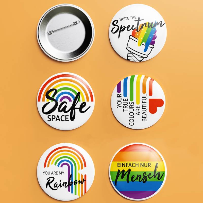 Buttons Vielfalt Und Selbstliebe | Einzeln Oder Im Bundle von Truebnerdesign
