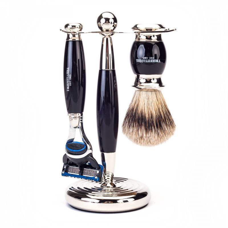 Truefitt & Hill Edwardian Shaving Set - Ebony - Gillette Fusion von Truefitt & Hill