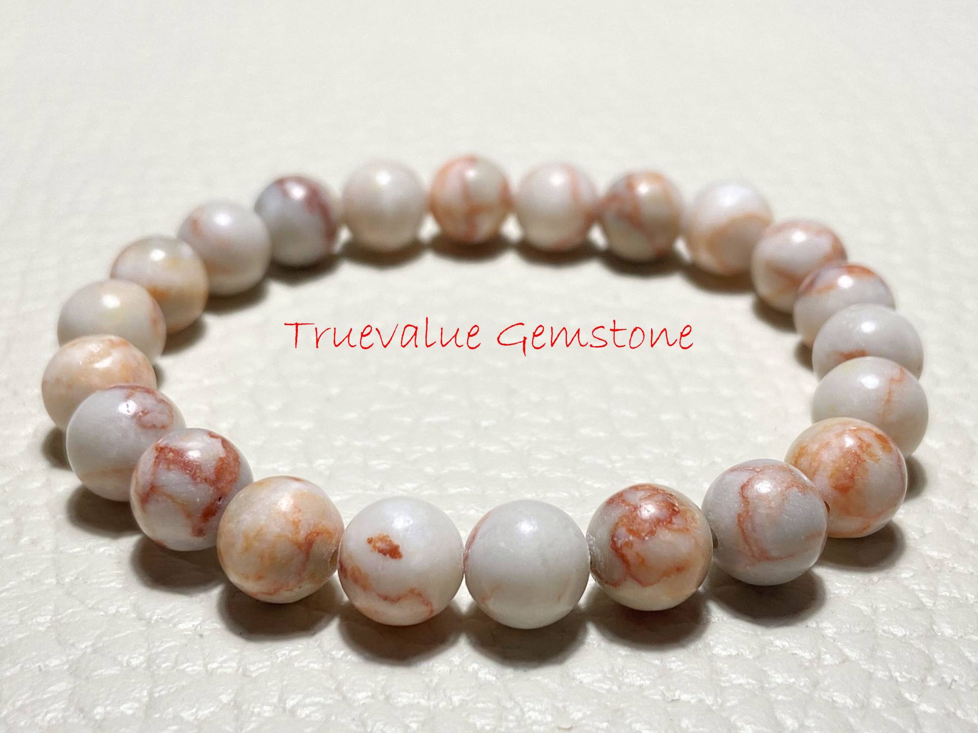 Handgemachte Orange Jaspis Perlen Armband Heilender Kristall Schmuck Handgemachte Orange Jaspis Perlen Armband Heilender Kristall Schmuck von TruevalueGemstone