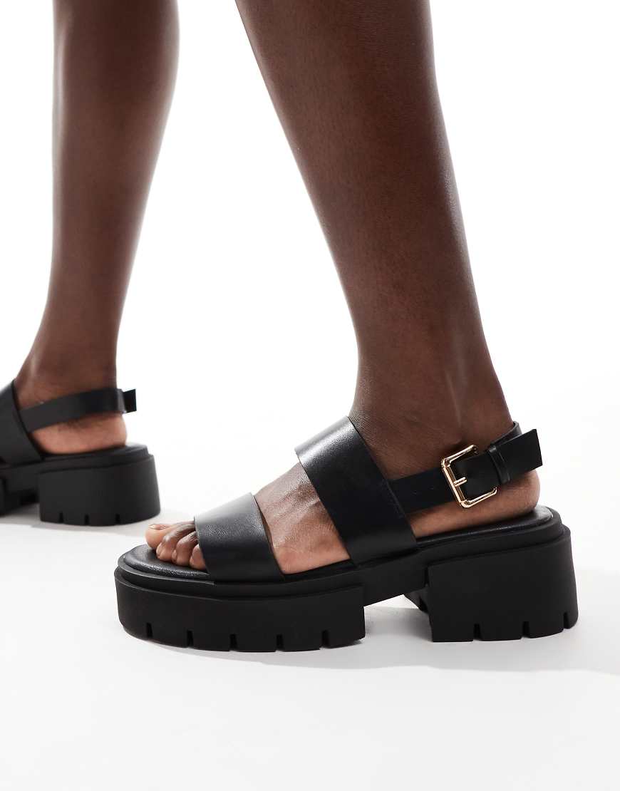 Truffle Collection - Sandalen in Schwarz mit breiten Riemen Truffle Collection - Sandalen in Schwarz mit breiten Riemen von Truffle Collection