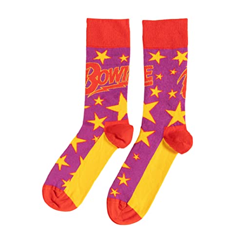TruffleShuffle David Bowie Stars Red Socken, rot von TruffleShuffle