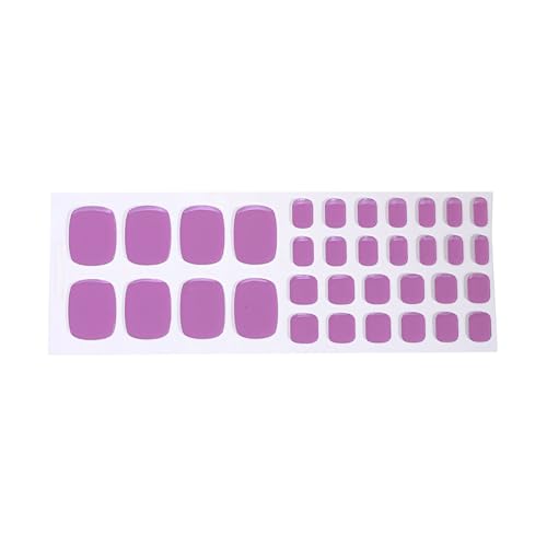 1 Box Feste Farbgel Nägel Applique Zehen Maniküre Einfache Anwendung Nägel Decals Schönheit Für Frauen Mädchen Schnelle Maniküre Lösung von Trufolxiaz