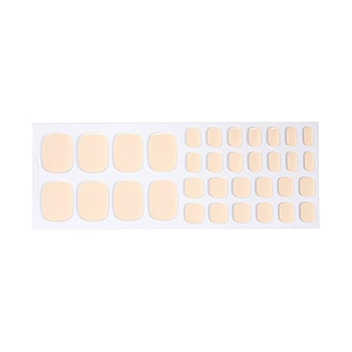 1 Box Feste Farbgel Nägel Applique Zehen Maniküre Einfache Anwendung Nägel Decals Schönheit Für Frauen Mädchen Schnelle Maniküre Lösung von Trufolxiaz