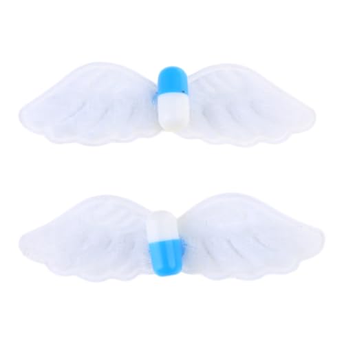 Trufolxiaz 2pcs Modes Pillen Star Haarnadel Haar Entenbill Clip Süßes Haar Barrettes Haarzubehör Flügel Haare Clip von Trufolxiaz