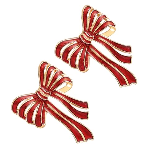 Auffällige Bogenknotenformohrringe Für Frauen Weihnachtsbögen Ohrstollen Legierung Tropf Ölschmuck Für Tägliche Abnutzung von Trufolxiaz