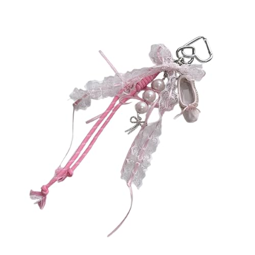 Ballettschuh Schlüsselbund Charme Eleganter Ballerinas Anhänger Für Taschen Und Telefonstabil von Trufolxiaz