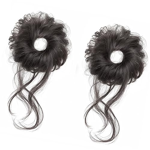 Elastische Brötchen Haarverlängerung Für Kinder Täglich Synthetische Unordentliche Brötchen Haarhoop Einfach Zu Verwenden Für Sofort Frisuren Hochtemperaturfaserperücken von Trufolxiaz