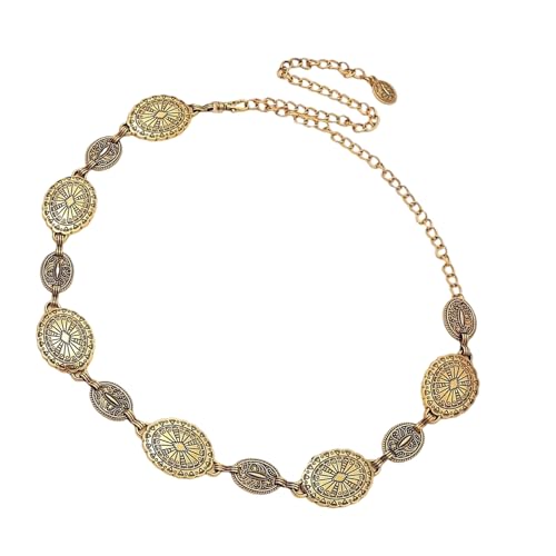 Ethnische Stile Gürtel Taillenkette Einstellbare Länge Gürtel Handgefertigtes Zubehör Für Strand Und Urlaubsoutfits Legierungsmaterial Taillenkette von Trufolxiaz
