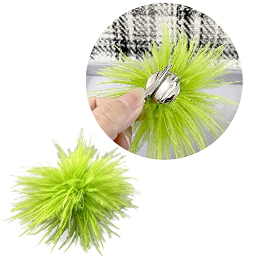 Trufolxiaz Feder Corsage Pins Federbroschen Stragestich Feder Revers Stecknadel Schmuckzubehör Für Pullover Kleider Dekorationen Feder Corsage Pin von Trufolxiaz