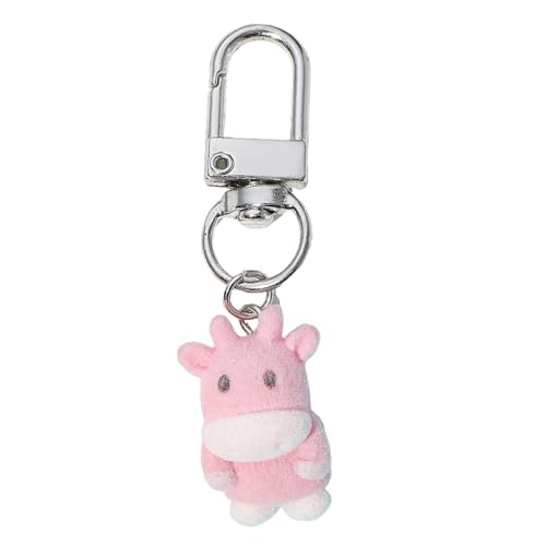 Flocking Hund Keychain Niedliche Tieranhänger Schlüsselkette Mode Telefon Lanyard Ornament Für Telefone Key Bag Handtasche Frauen Accessoire von Trufolxiaz