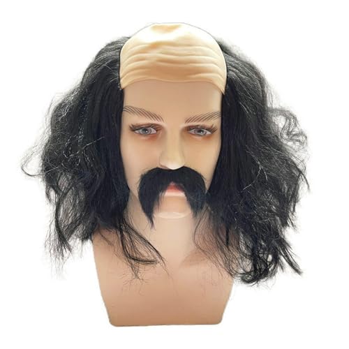 Haarige Kopfbedeckung Kahlen Mann Für Cosplay Bald Halloween Partys Perücken Streich Kostümzubehör Foto Requisiten Kahle Kappen Perücken von Trufolxiaz