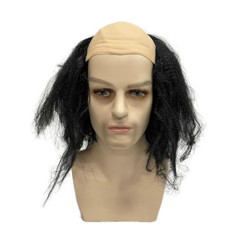 Haarige Kopfbedeckung Kahlen Mann Für Cosplay Bald Halloween Partys Perücken Streich Kostümzubehör Foto Requisiten Kahle Kappen Perücken von Trufolxiaz
