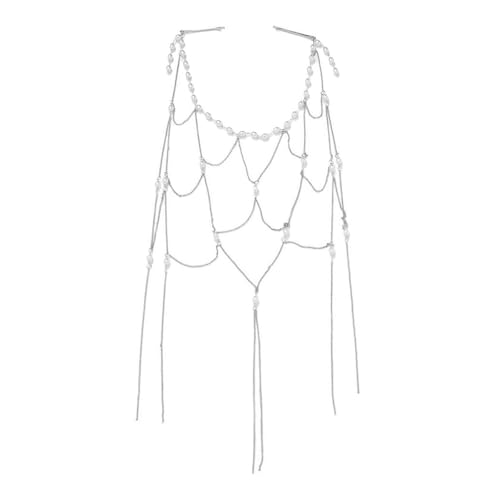 Handgefertigte Perlen Tassels Haarschmuck Stilvolle Perlen Tassels Anhänger Haarzubehör Für Braut Und Formelle Versammlungen Abendkleid Haarschmuck von Trufolxiaz